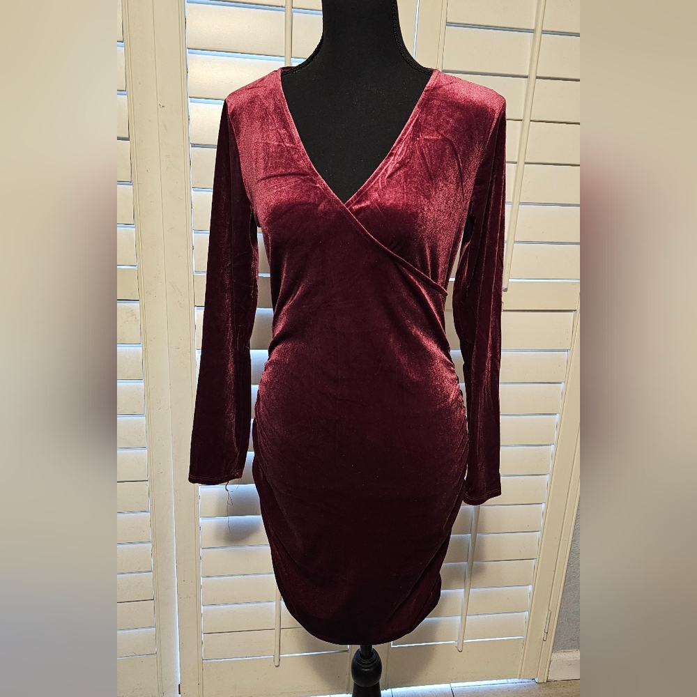 Velveteen Bodycon Dress sz L